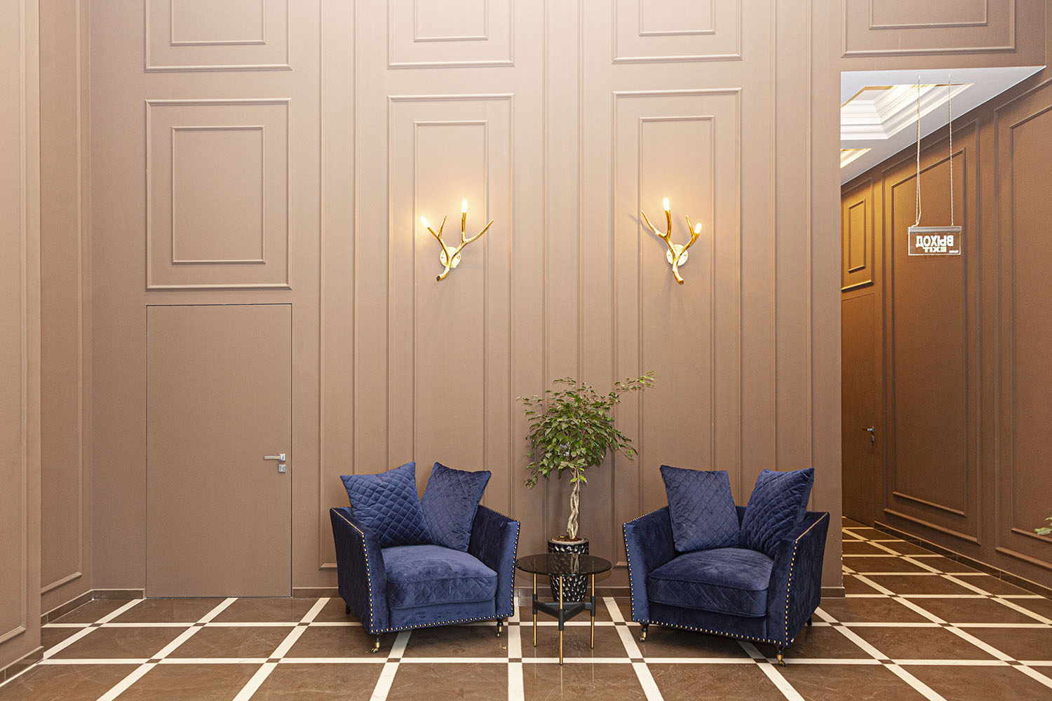 Дымогазонепроницаемые EIS-60 скрытые двери под покраску