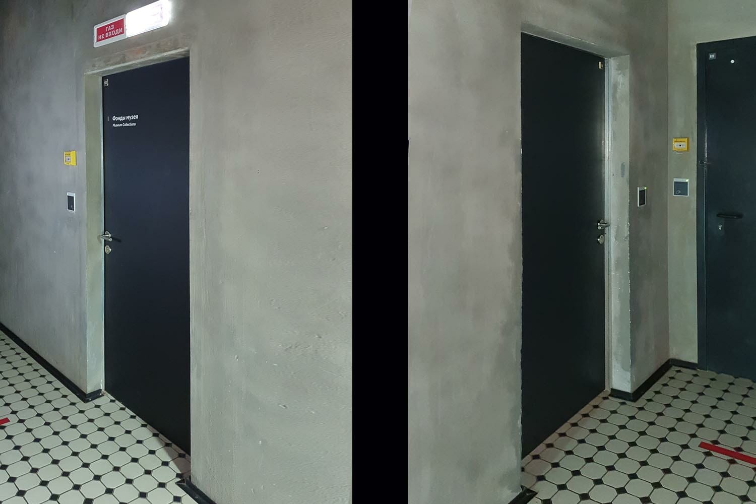 "Скрытые двери в служебные помещения музея"